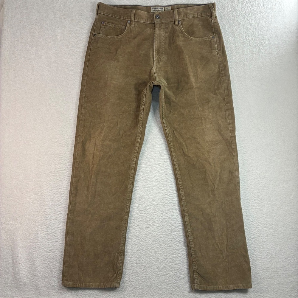 Patagonia Iron Clad Corduroy Pant Men 36x32 Brown Organic Cotton Straight Preppy